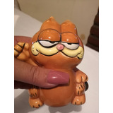 Garfield Figura Alcancía Pequeña De Cerámica De 1978