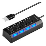 Hub 4 Puertos Multi Usb 2.0 Indicador Luz / Envío Gratis