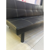 Sillón Futón Ecocuero Negro