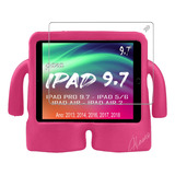 Capa Infantil Iguy Para Apple iPad 9.7 Air 5/6+pelicula Vidr