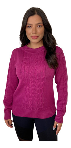 Blusa Tricot Cores Lã Modal Blogueirinha Elegante Frio