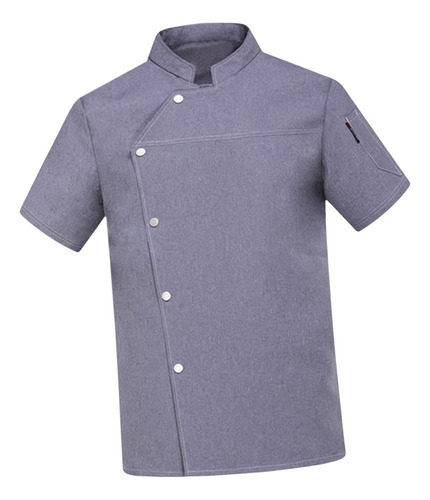 Chef Coat Chamarra Manga Corta Top Camarero Ropa De Camarera