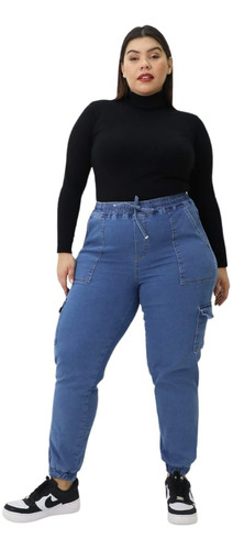 Jeans Cargo Elastizado Talles Grandes  46-54