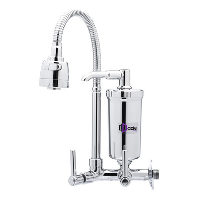 Torneira Com Filtro Gourmet Pia Cozinha De Parede Metal Inox