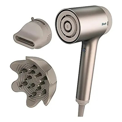 Shark Hd113brn - Secador De Pelo Hyperair De Secado Rápido Con Concentrador Iq 2 En 1 Y Accesorios Difusores Que Definen Rizos, Preajustes Automáticos, Iónicos, Herramientas De Peinado, Sin Daños Por | Meses sin interés
