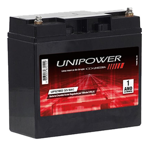 Bateria Selada 12v 18ah Vrla Terminal M5 Unipower Up12180