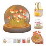 Lampara De Luz Noche Flor Del Tulipán Led Regalos Para Mujer