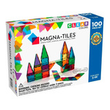 Set De Construcción Magnético Magna-tiles Clear Colors 04300 100 Piezas  En  Caja