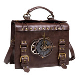 Bolso Steampunk De Cuero Bolso Bandolera Vintage Gótico