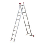 Escalera De Aluminio Multipropósito Botafogo Lar & Lazer Esc0619 Plateada