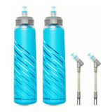 Hydrapak Ultraflask Speed Paquete De 2 Botellas De Agua Color Azul (malibu Blue)