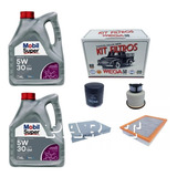 Kit  Aceite Mobil 5w30 + Filtros Toyota Hilux 2.8 Desde 2017