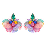 (c) Pendientes Con Forma De Flor, Pendientes Florales De Chi