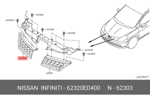 Parrilla Lado Derecho Nissan Tiida 2005-2009 Original Usada Foto 3