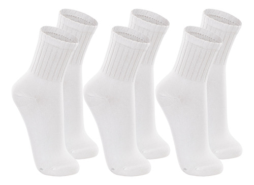 Kit Com 3 Pares De Meia Esportiva Masculina Cano Longo Sport