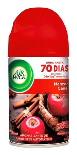 Repuesto Aromatizant Ambiental Air Wick Manzana Canela 250ml