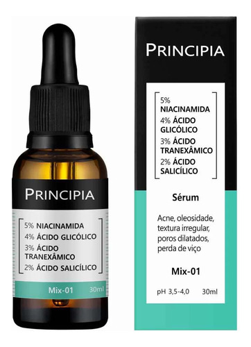 Principia Sérum Mix-01 5% Nia+4% Glicólico+3% Tran+ 2% Sali