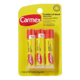 Carmex - Set X 3 - Bálsamo Labial En Barra - 15 Spf Original