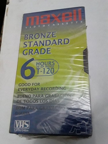 Lote 4 Fitas Vhs-maxell Bronze Standard Novas E Lacradas)