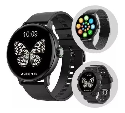 Smartwatch Dt2 Plus Reloj Inteligente Triple Malla
