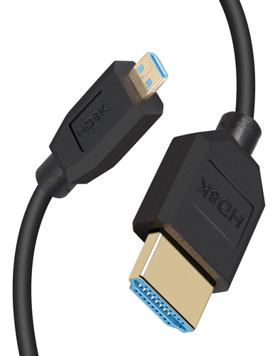  Pngknyocn Curto 8k Micro Hdmi Para Hdmi 2.1 Ultra Velocidad