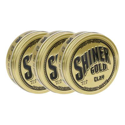 Pomade Shiner Gold, Arcilla Mate, De Fijación Fuerte, A Base | Meses sin interés