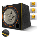 Caixa Som Automotivo 200w Sub Bomber 12' Edge Porta Mala Led