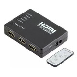 Switch Hub Hdmi 5x1 5 Entradas 1 Saída Controle Remoto 1080p