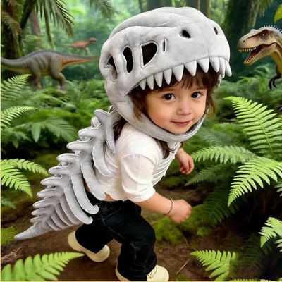 Disfraz Esqueleto Dinosaurio Infantil, Cosplay Fiesta 85cm