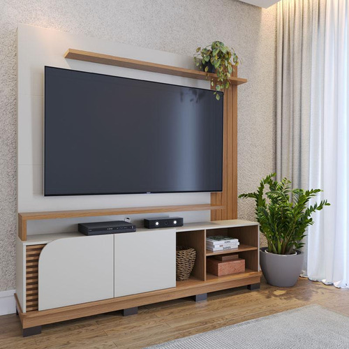 Estante Home Theater Ambiente Jurerê 1.8 Off White Matte