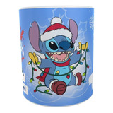 Taza Stitch Navidadeña - Personalizada  