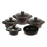  Conjunto Caçarola Frigideira Duo Smart 5 Pcs Ceraflame