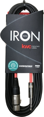 Cable Xlr-plug Estéreo Kwc Iron 252r De 6 Metros