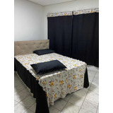 Jogo De Quarto Casal Cama Box 1,38x1,88 Tecido Oxford Oferta