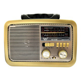 Caixa De Som Rádio Retrô Vintage Altomex Ad-3188