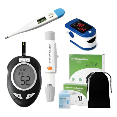Glucometro Digital Medidor Glucosa Oximetro Y Termometro Ver Verde | Envío gratis
