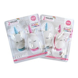 Set 2 Moldes Placas Huevo Unicornio Doble Chico Parpen - Cc