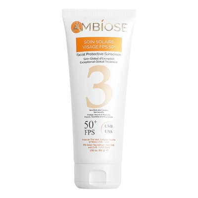 Protector Solar Facial En Crema 80 G Con Efecto Rejuvenecedor Ambiose, Fps 50, Efecto Mate, Hidratante, Ideal Para Todo Tipo De Piel, Uso Diario, Ultraligero, No Graso, | Meses sin interés