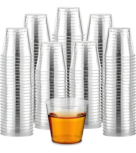 100 Set De Vasos Shot Postres Pocillos Vasos Plastico 102 Ml