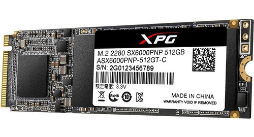Ssd M.2 512gb Disco Duro Solido Xpg Sx6000 2280 Laptoppc /vc