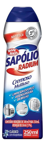 Bom Bril Sapólio Radium Cremoso Original 250ml