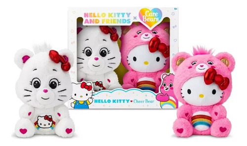 Hello Kitty + Care Bears Ositos Cariñositos - Set 2 Peluches