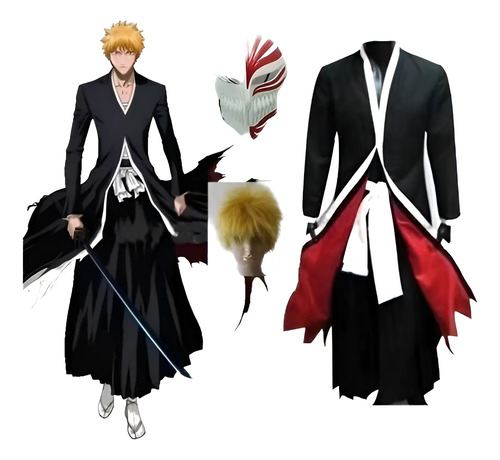 Il Bleach Cosplay Anime Bleach Ichigo Kurosaki Bankai | Meses sin interés