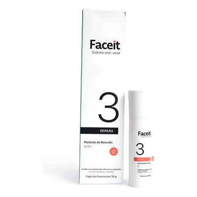 Peroxido de Benzoilo para Barros y Espinillas Faceit 30 g | Tratamiento Acne | Skincare Anti Acne | Reduce Imperfecciones, seca granos y limpia puntos negros | Meses sin interés