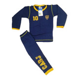 Pijama Jersey Boca Juniors Oficial Equipo Futbol Niño 12al16