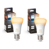 Pack Philips Hue 2 Ampolletas Led E27 Luz Fria & Calida 8w