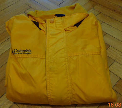 Hermosa Campera Columbia Amarilla Impermeable Hombres