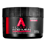 Gel Cola Fixação Forte Sem Álcool For Men Alfa Looks 300g