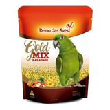 Ração Para Papagaio Gold Mix 500g - Reino Das Aves