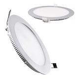 Pack 5 Foco Led Placa Panel Circular Encajado 6 W / Hb Led